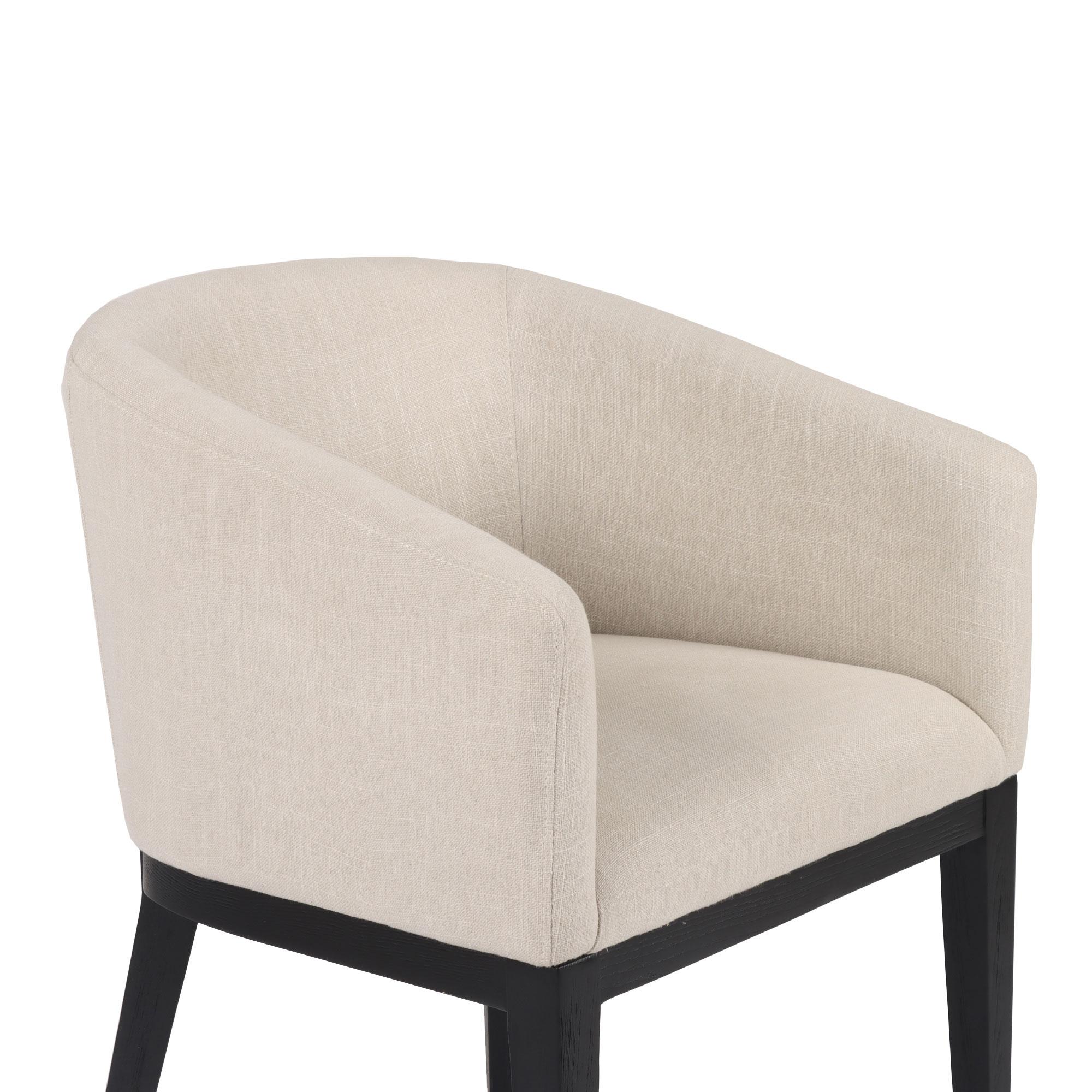 Morgan barrelback best sale slope fabric armchair